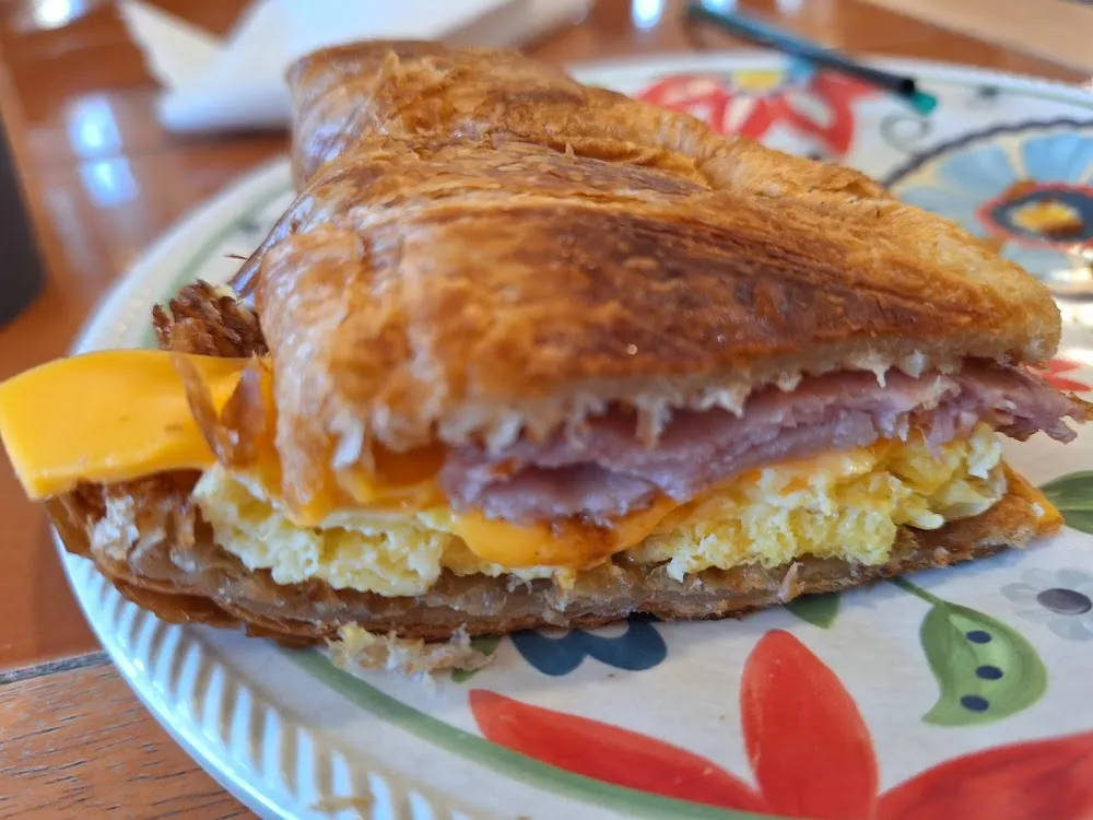 Ham Egg and Cheese Croissant
